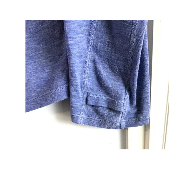 Lululemon STOP DROP AND SQUAT Long Sleeve Heathered Blue (FLAWS) - Picture 12 of 13